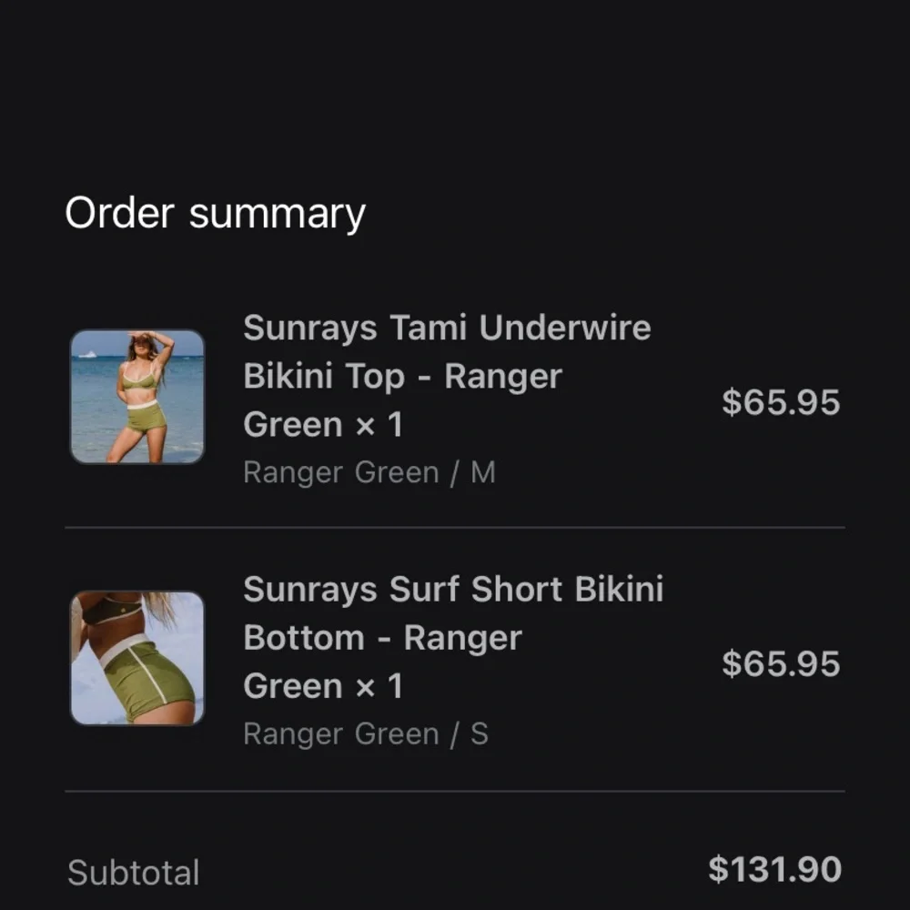 Green and White Women's Intimate Set - Picture 4 of 4